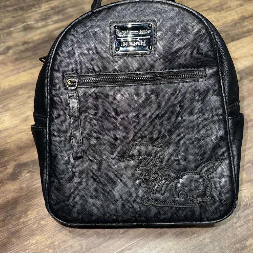 Loungefly Black Embroidered Backpack